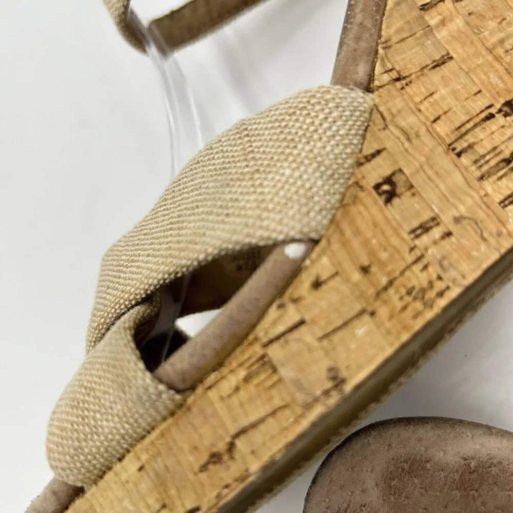 TOMS Natural Linen Tan Cork 4